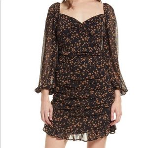 Gorgeous black & brown dress in size! Perfect for a night out